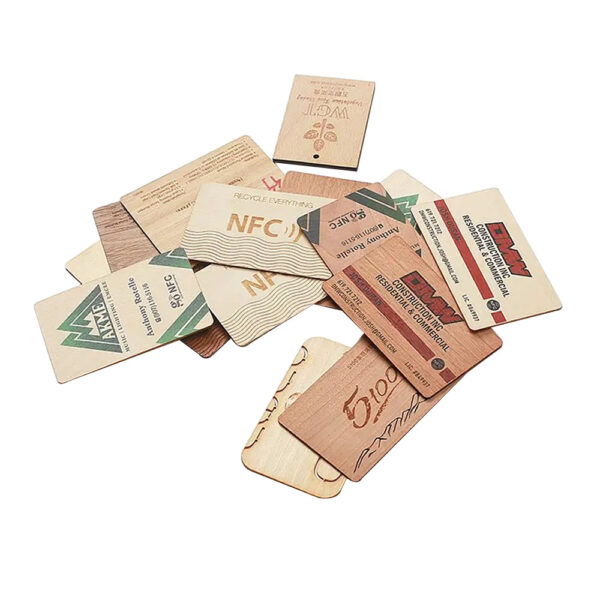 Laser Cut NFC Wooden Business Cards