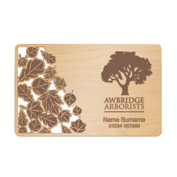 Engraved Wood Business Cards - Image 4